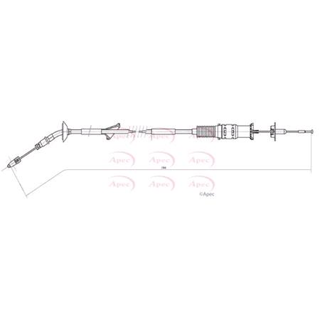 APEC Clutch Cable   CAB5018