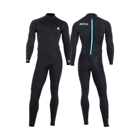 MDNS Pioneer Fullsuit 3|2mm Steamer Men's Wetsuit   Black and Teal   Size ML