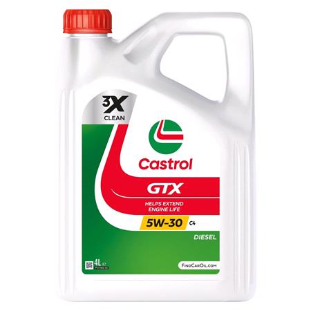 Castrol GTX 5W30 C4 Engine Oil   4 Litre