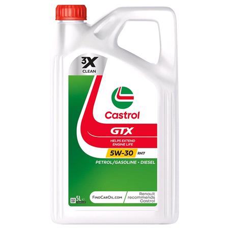 Castrol GTX 5W30 RN17 Engine Oil   5 Litre