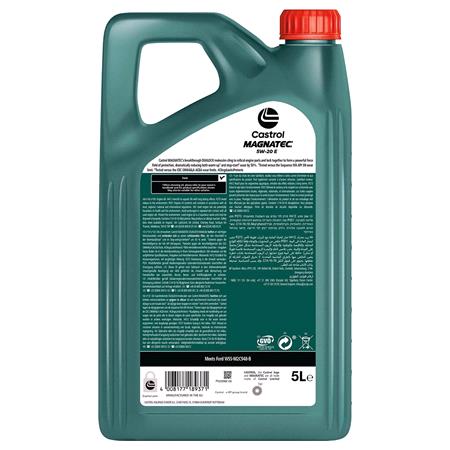 Castrol Magnatec 5W20 E Fully Synthetic Engine Oil   5 Litre