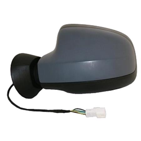 Left Wing Mirror (electric, heated, primed) for  Renault SANDERO, 2007 2013