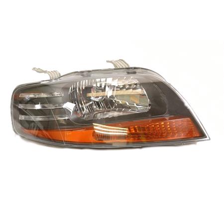 Right Headlamp (Halogen, Takes H4 Bulb. With Load Level Adjustment, Supplied Without Motor) for Holden Barina TK Hatchback 2002 2008
