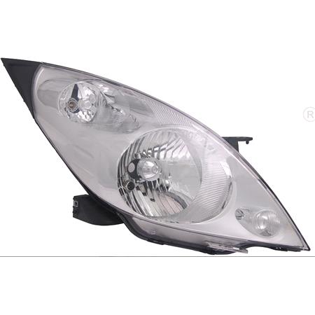 Right Headlamp (Halogen, Takes H4 Bulb, Supplied With Motor) for Chevrolet SPARK 2010 2013