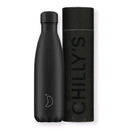 Chilly's 500ml Bottle   Mono All Black