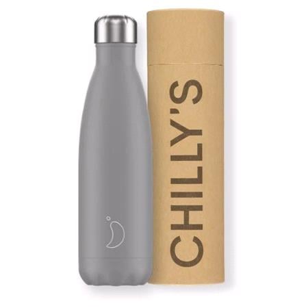 Chilly's 750ml Bottle   Mono Grey
