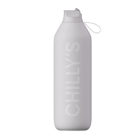 Chilly's Series 2 Insulated Flip Sports Bottle   Granite Grey   1 Litre