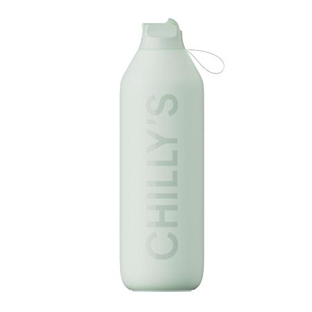 Chilly's Series 2 Insulated Flip Sports Bottle   Lichen Green   1 Litre