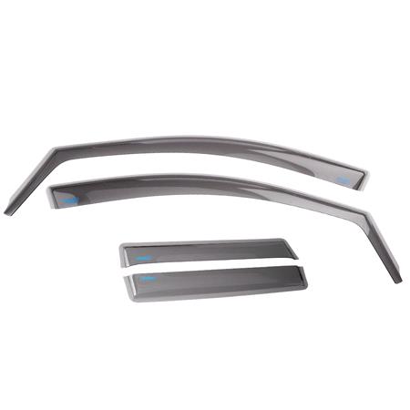 Climair Wind Deflectors with Smoked Tint Front and Rear Set for SUZUKI SWIFT V (AZ), 2017 Onwards , Hatchback, 5 Door