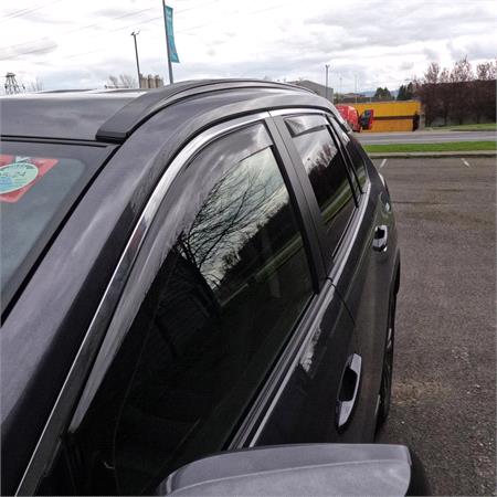 Climair Wind Deflectors with Smoked Tint Front and Rear Set for NISSAN QASHQAI III (J12), 2021 Onwards, SUV, 5 Door