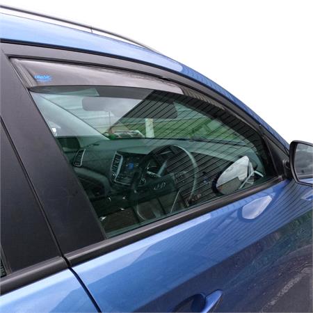 Climair Wind Deflectors with Smoked Tint Front Set for VW TOURAN, 2003 2010, MPV, 5 Door