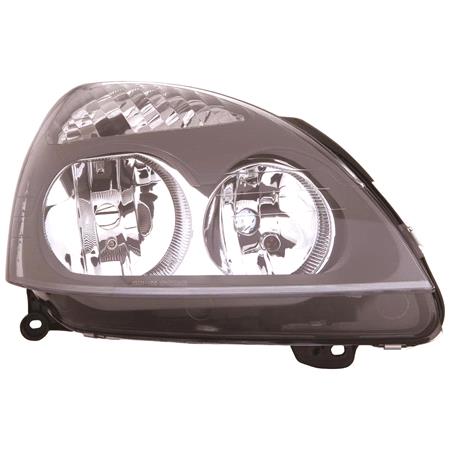 Right Headlamp (Grey Bezel, Original Equipment) for Renault CLIO Mk II 2004 2005
