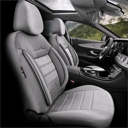 Premium Fabric Car Seat Covers COMFORTLINE   Grey