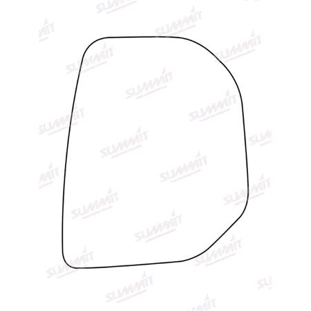 Right Wing Mirror Glass (Not Heated) and Holder   Peugeot PARTNER van 2008 to 2012