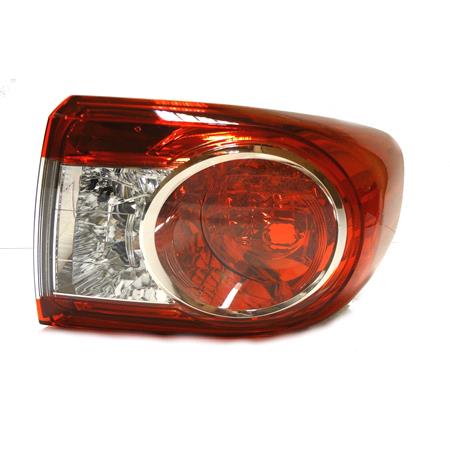 Right Rear Lamp (Saloon, Outer, On Quarter Panel, Supplied Without Bulb Holder) for Toyota COROLLA Saloon 2010 2013