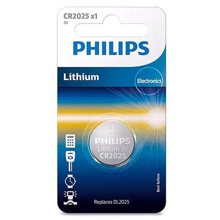 Philips Key Fob Battery CR2025   Lithium 3V