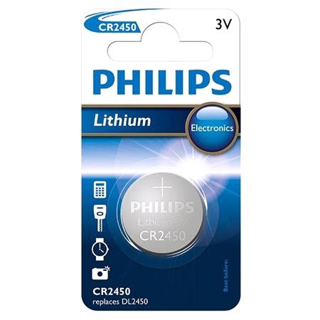 Philips Key Fob Battery CR2450   Lithium B1