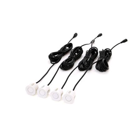 4 white parking sensors 4,3 with  CAM 308 LED 18mm night vision camera