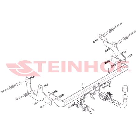 Steinhof Semi Automatic Detachable Towbar for Renault EXPRESS Box Body/MPV 2021 Onwards (incl. AdBlue)