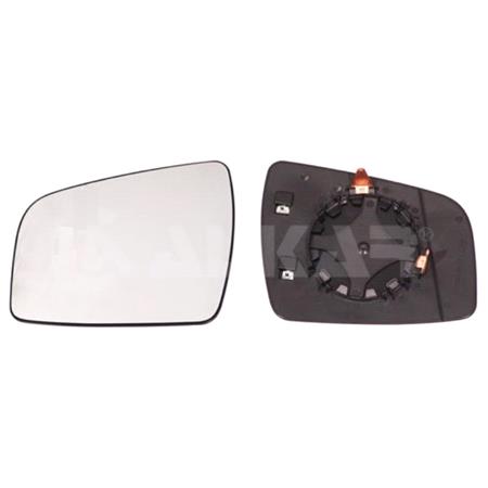 Left Wing Mirror Glass (heated) and Holder for OPEL ZAFIRA, 2009 2014