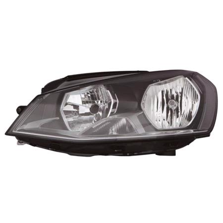 Left Headlamp (Halogen, Takes H7 / H15 Bulbs) for Volkswagen GOLF VII 2013 2016
