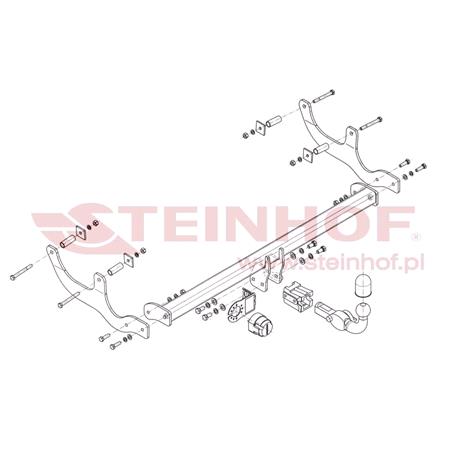 Steinhof Automatic Detachable Towbar (horizontal system) for Dacia SANDERO,  2008 2012