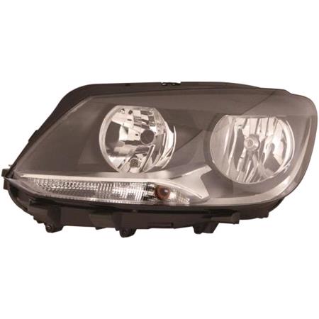 Left Headlamp (Halogen, Takes H7 / H15 Bulbs, Supplied With Motor) for Volkswagen TOURAN 2011 on