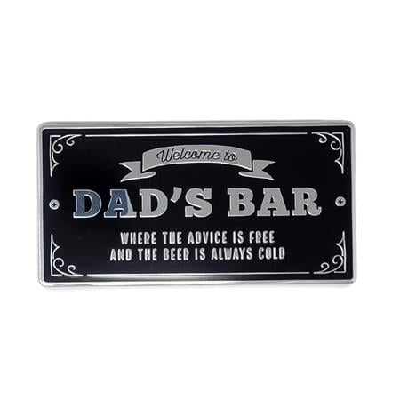 Dad's Bar   Peel & Stick Bar Sign