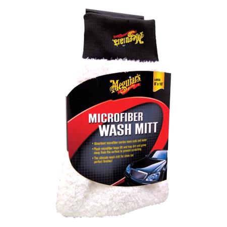 Meguiars Super Thick Microfibre Wash Mitt Car Wash or Buff Mitt Bonnet Cleaner