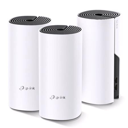 Tp Link Ac1200 Deco M4 3 Pack Mesh Wifi System   4,000 Sq Ft Coverage