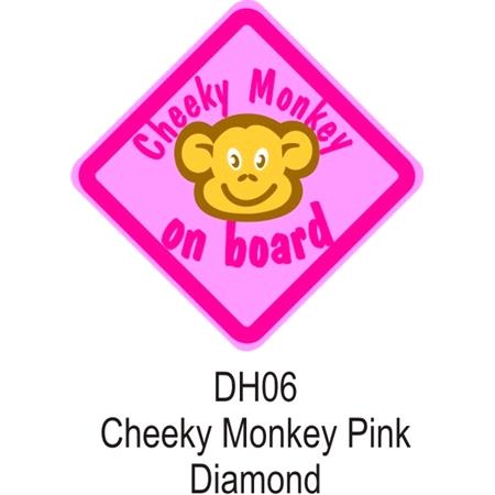Castle Promotions Suction Cup Diamond Sign   Pink   Cheeky Monkey