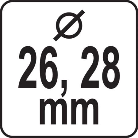 2PCS TWIST DRILL SET 26 28MM