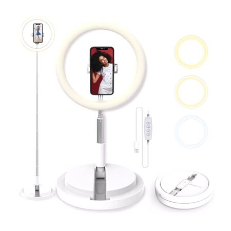 DigiPower Foldable Ring Light with Stand