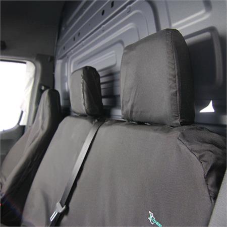 Town & Country Double Passenger Van Seat Cover For Mercedes Sprinter 2018 Onwards   Black