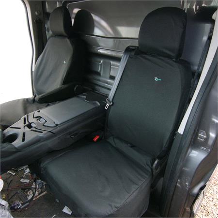 Town & Country Folding Double Passenger Van Seat Cover For Nissan NV300 2014 Onwards   Black