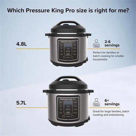 Drew & Cole Pressure King Pro 5.7L Digital Pressure Cooker   14 In 1