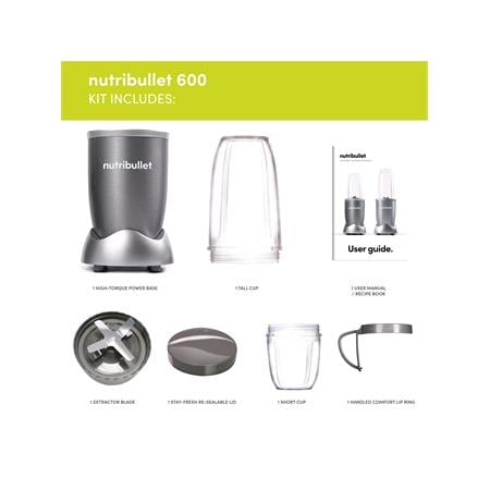 NutriBullet 600W Graphite 8pc