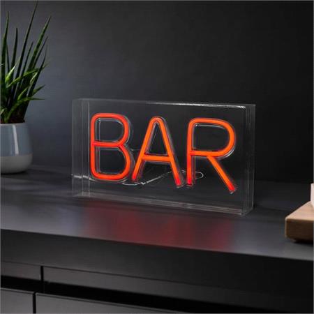 Bar Neon Light Sign   Red