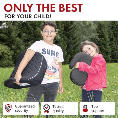 Walser Andy Child Car Booster Seat with Isofix   Black