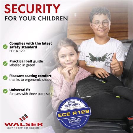 Walser Andy Child Car Booster Seat   Black Pink