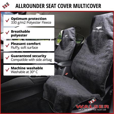 SportShield Car Seat Cover   Sweat Resistant & Machine Washable   Dark Blue