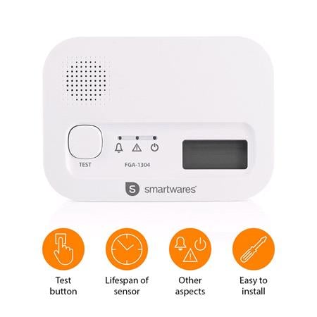 Smartwares Carbon Monoxide Alarm   5 Year Battery