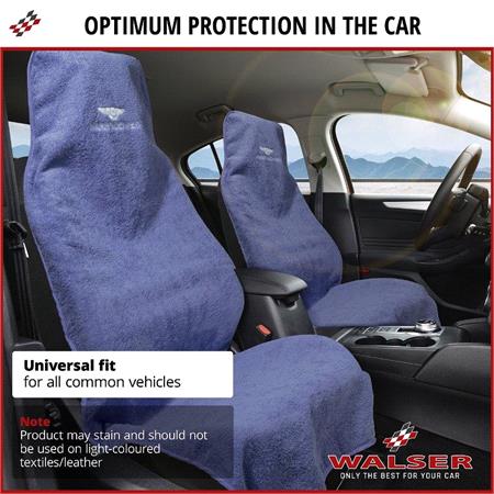 SportShield Car Seat Cover   Sweat Resistant & Machine Washable   Dark Blue