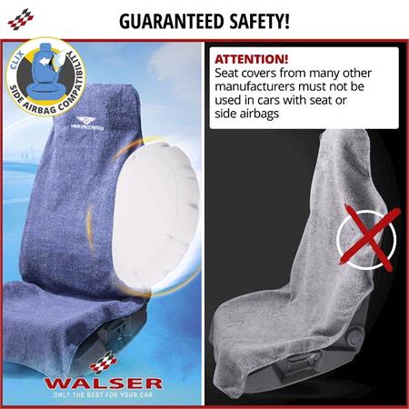 SportShield Car Seat Cover   Sweat Resistant & Machine Washable   Dark Blue