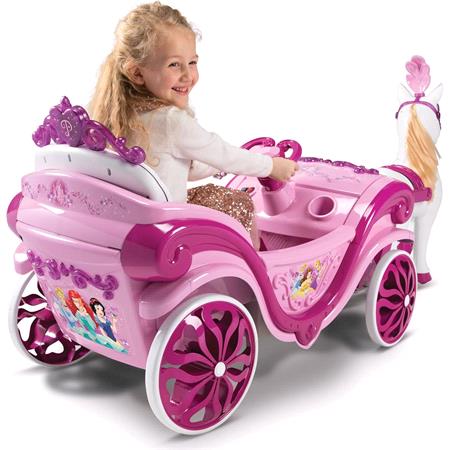 Disney Princess Horse & Carriage Electric Ride On   6v Pink