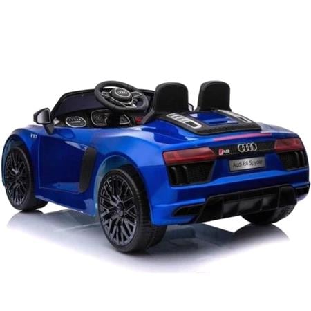 Audi R8 Kids Electric Ride On Car With Remote Control   12v Blue