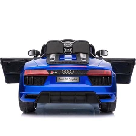 Audi R8 Kids Electric Ride On Car With Remote Control   12v Blue