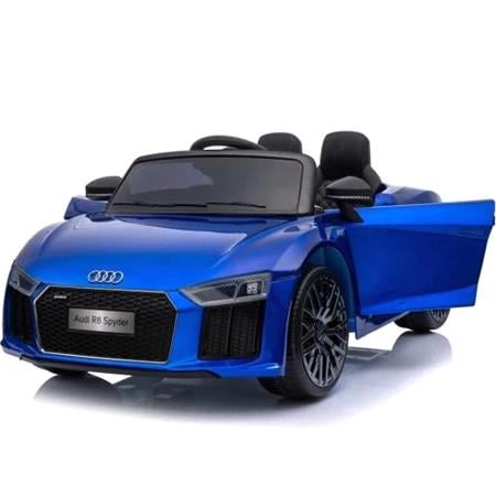 Audi R8 Kids Electric Ride On Car With Remote Control   12v Blue