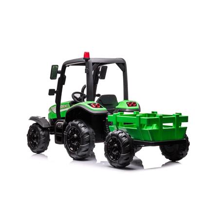 Kids Electric Ride On Tractor Multi Terrain   24v Green