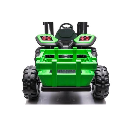 Kids Electric Ride On Tractor Multi Terrain   24v Green